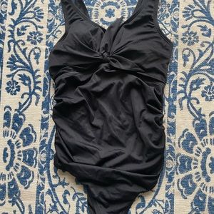 Black Pink Blush Maternity swimsuit - Size L